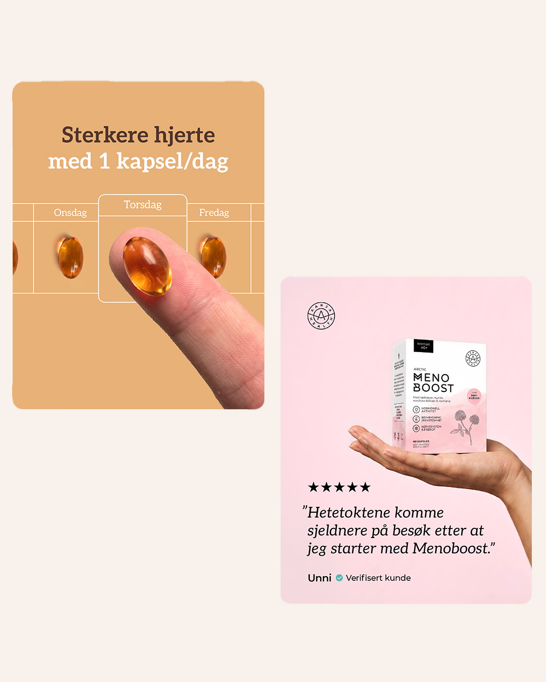 Digital annons för kosttillskott